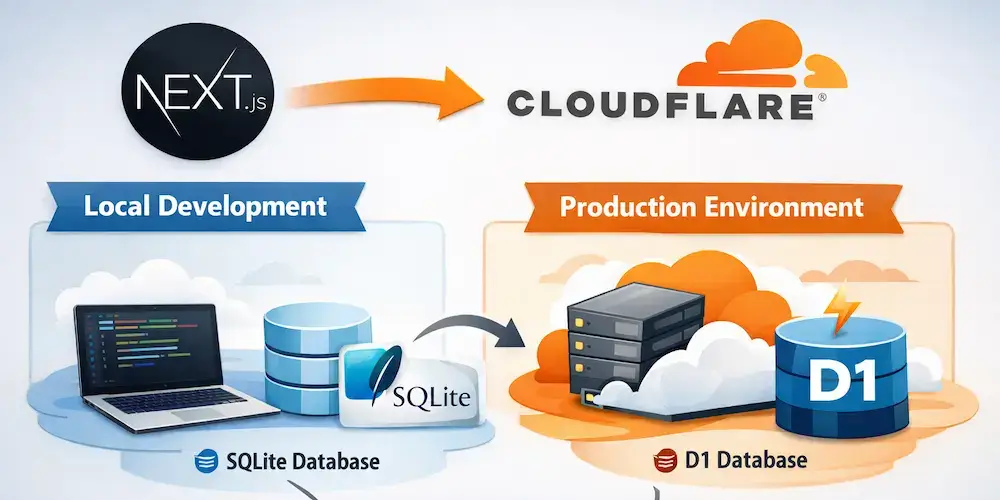 Next.js + Cloudflare Deployment: Production D1 and Local SQLite Database Solution